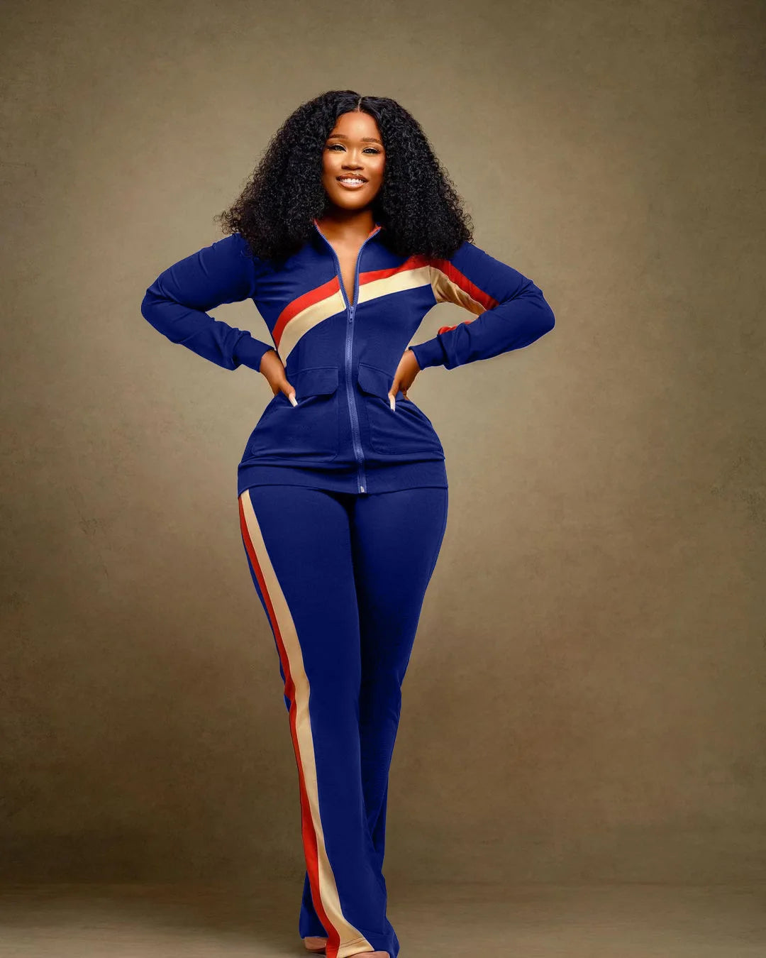 Tracksuit Women Pants Set Two Piece Set Autumn Winter Zipper Jacket Tops Suits Jogging Vintage Patchwork Outfits Y2k Streetwear