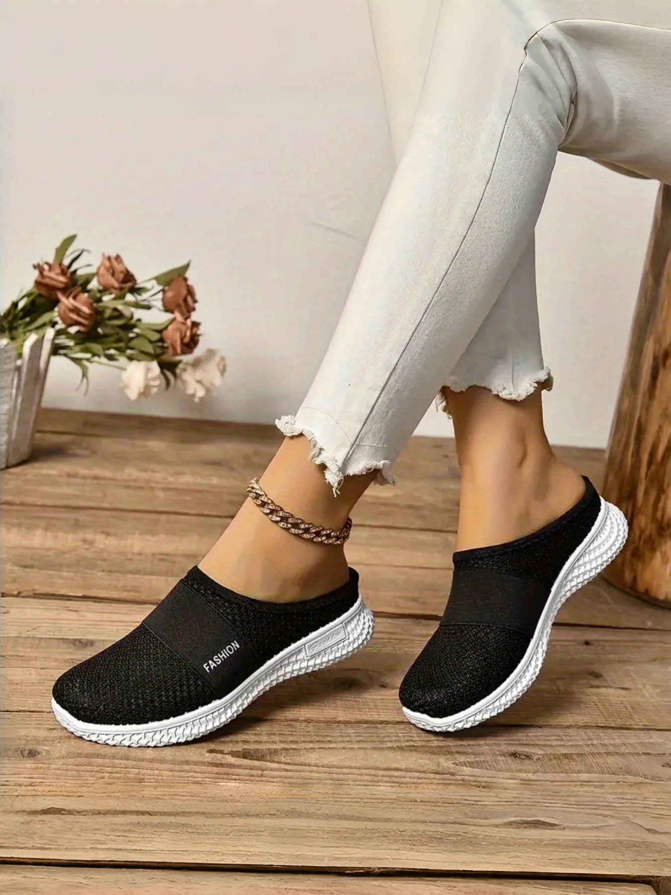 women's shoes Solid Color Mules, women's summer shoes free shippiing shoes Slippers for women Comfortable and breathable