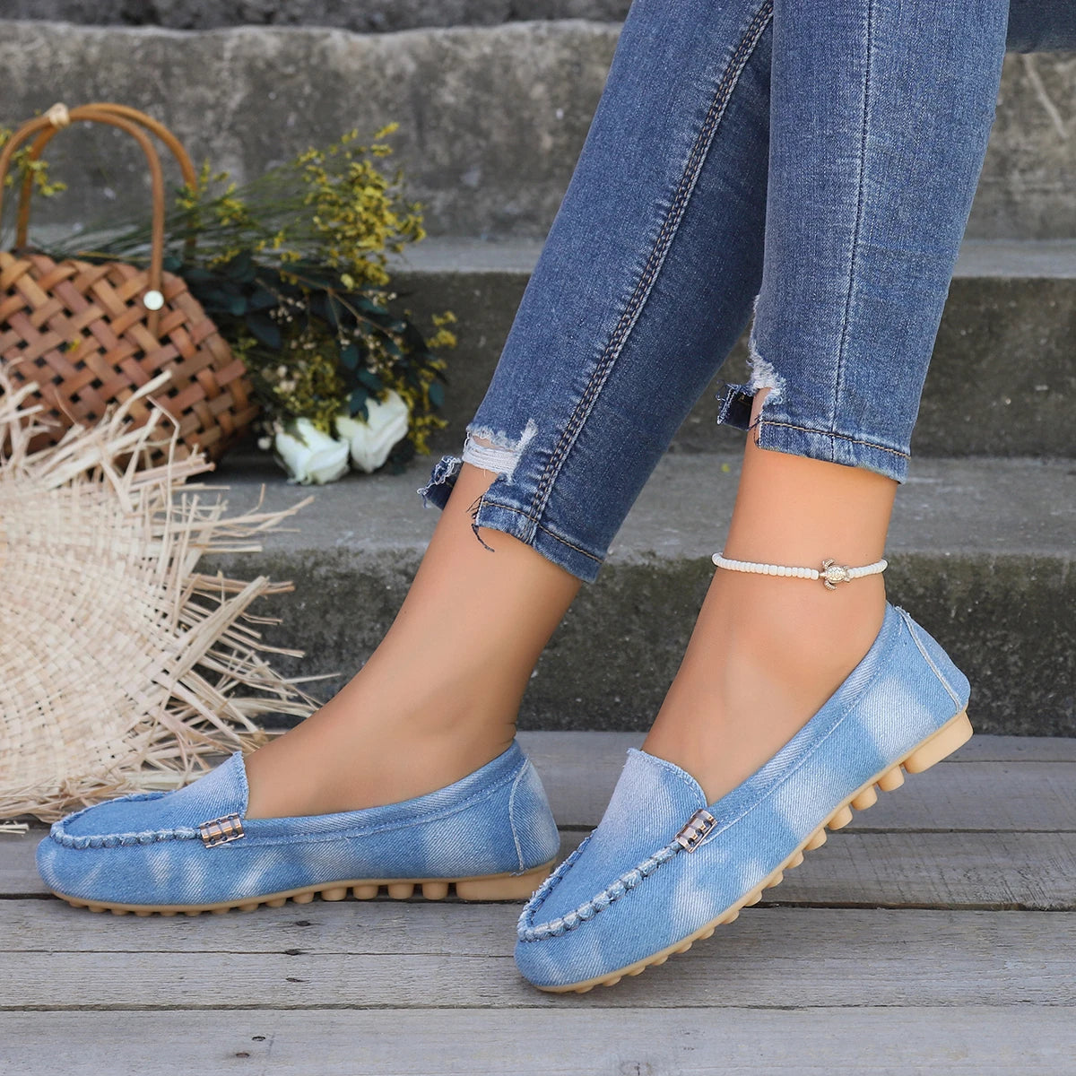 2025 Women Shoes Slip On Loafers For Ballet Flats Women Casual Sneakers Flat Shoes For Women Casual Shoes Zapatos Mujer