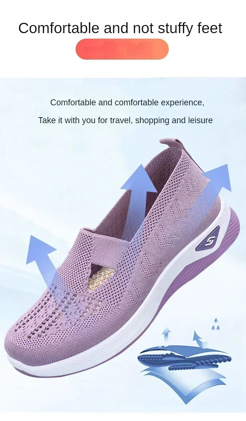 Women's Casual Shoes Breathable Comfortable Orthopedic Shoes Non Slip Sneakers For Spring And Summer New Arrival Women Mesh