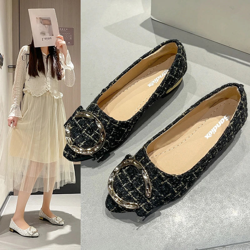 New Women's Shoes Pumps Spring Autumn Casual Women's Fashion Comfortable Pointed Shoes Women's Zapatillas Mujer