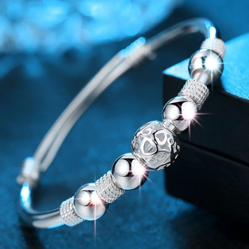 925 Sterling Silver Bracelet Beads High Quality for Men Women Luxury Wedding Jewelry Engagement Fashion Party Gifts