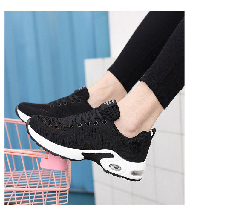 Women Sneakers Lightweight Knitted Shoes Women Casual Flats Shoes Female Tennis Shoes Non-Slip Women Sport Shoes