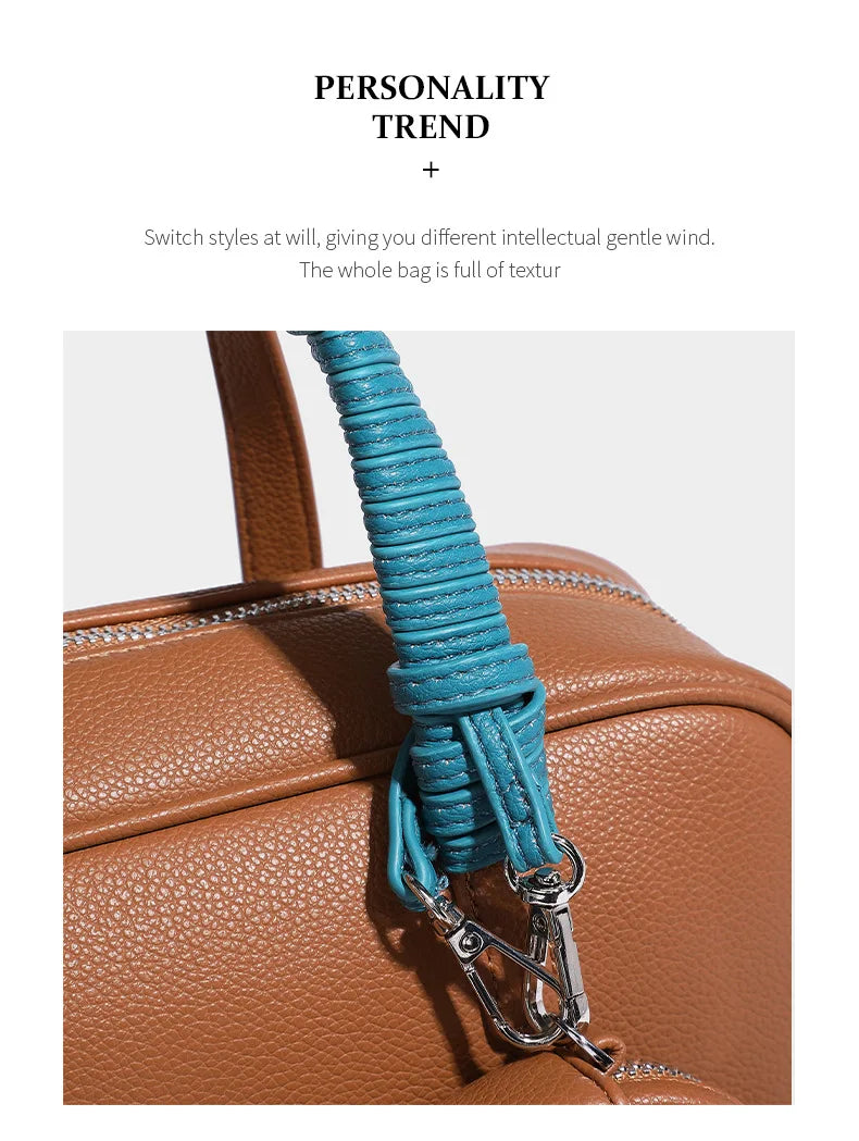 Boston Bag Women Fashion 2025 Euro-America Style Simple Shoulder Bag Handbags Composite Bag