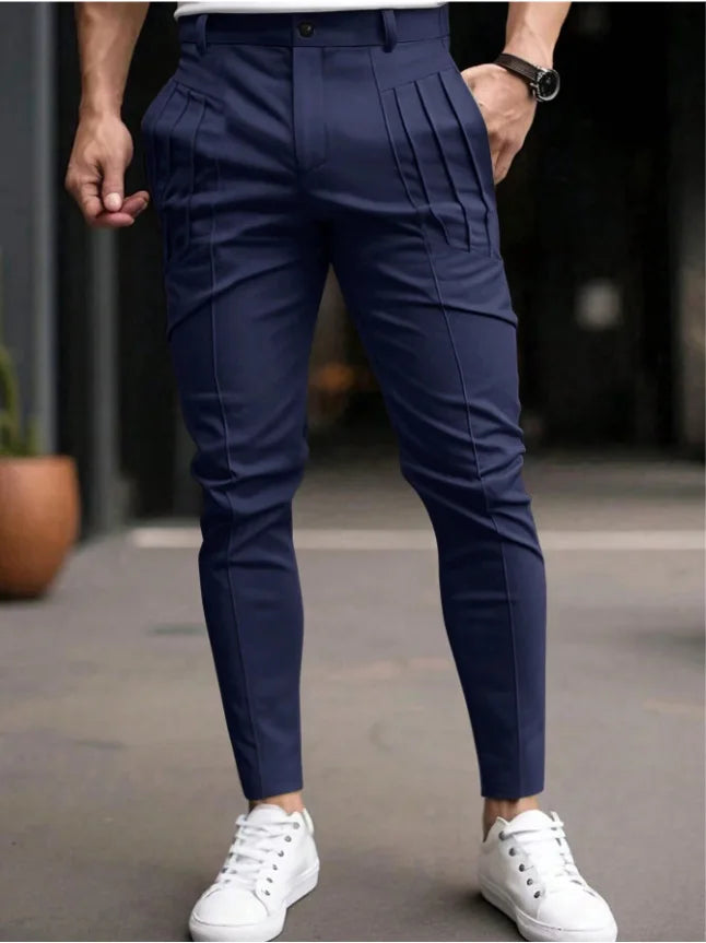 Mens Pleated Designer Pantalon Jogging Hommes Streetwear Clothing 2025 Vintage Skinny Casual Pants Trousers for Men Sweatpants