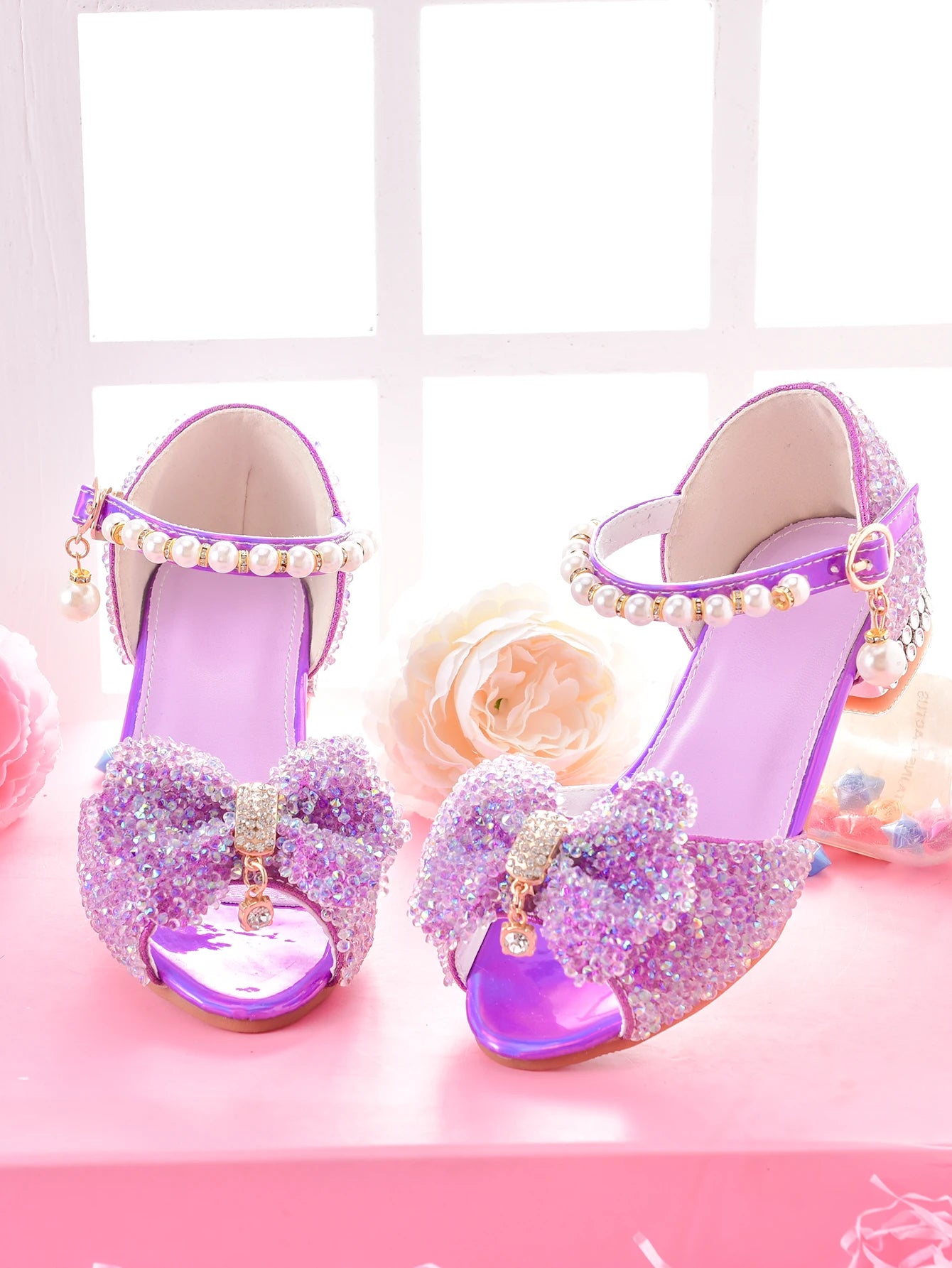 Girls' Dress Sandals For Formal Occasions, Children High Heels For /Models Performance And Fashion Show