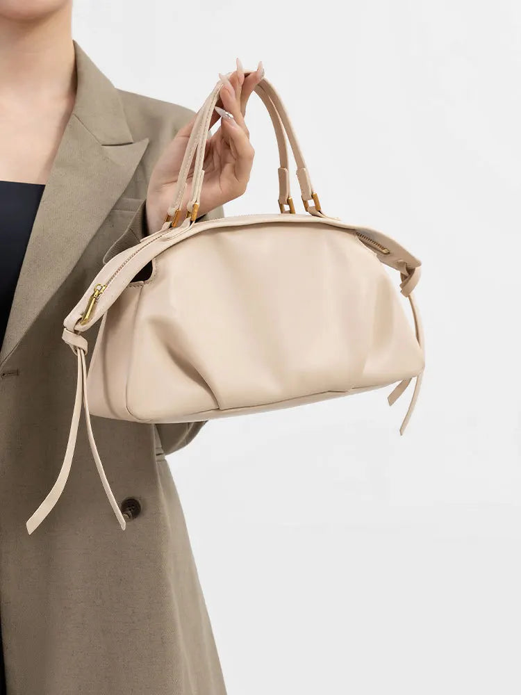 New Women's Bags, Fashionable and Simple Handbags, Niche High-End Shoulder Bags, Versatile Casual Bags for Commuting, Large-Capacity Tote Bags, Soft Leather Crossbody Bags