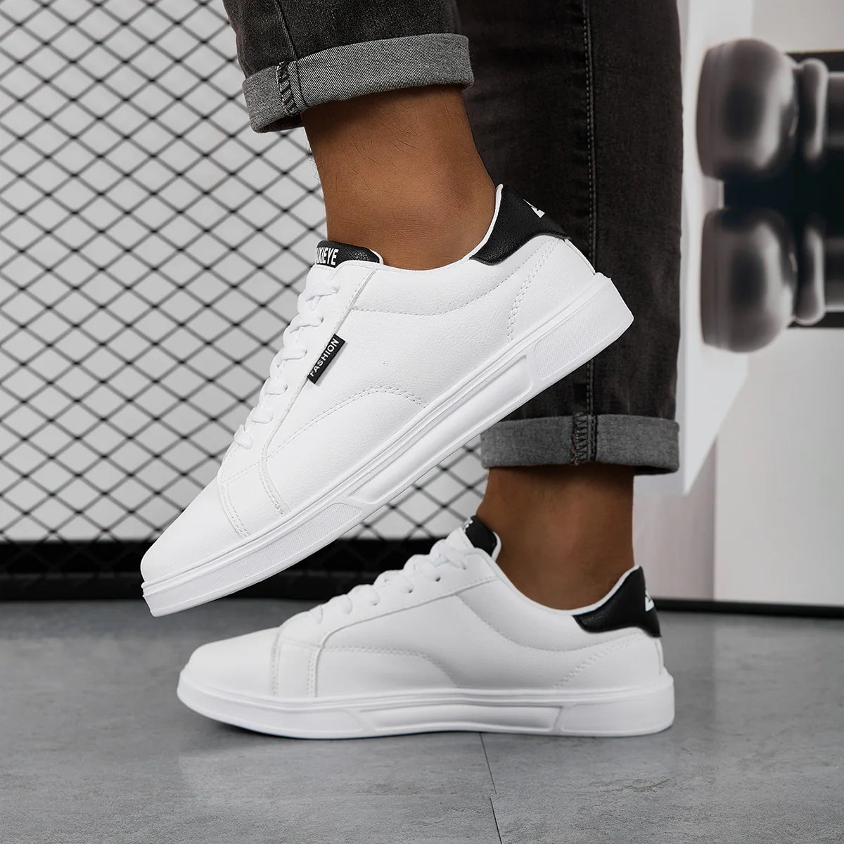 Men Shoes Comfortable Casual For Women White Leather Sneakers Lightweight Walking Flat Outdoor Sport Running Tennis zapatillas