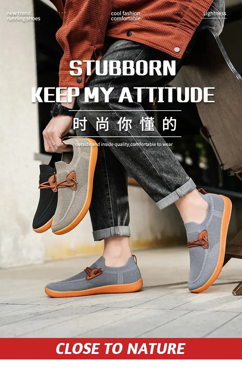 Men's and Women's Wide Version Barefoot Shoes Minimalist and Casual Shoes Sports Shoe Breathable and Comfortable Tennis Shoes