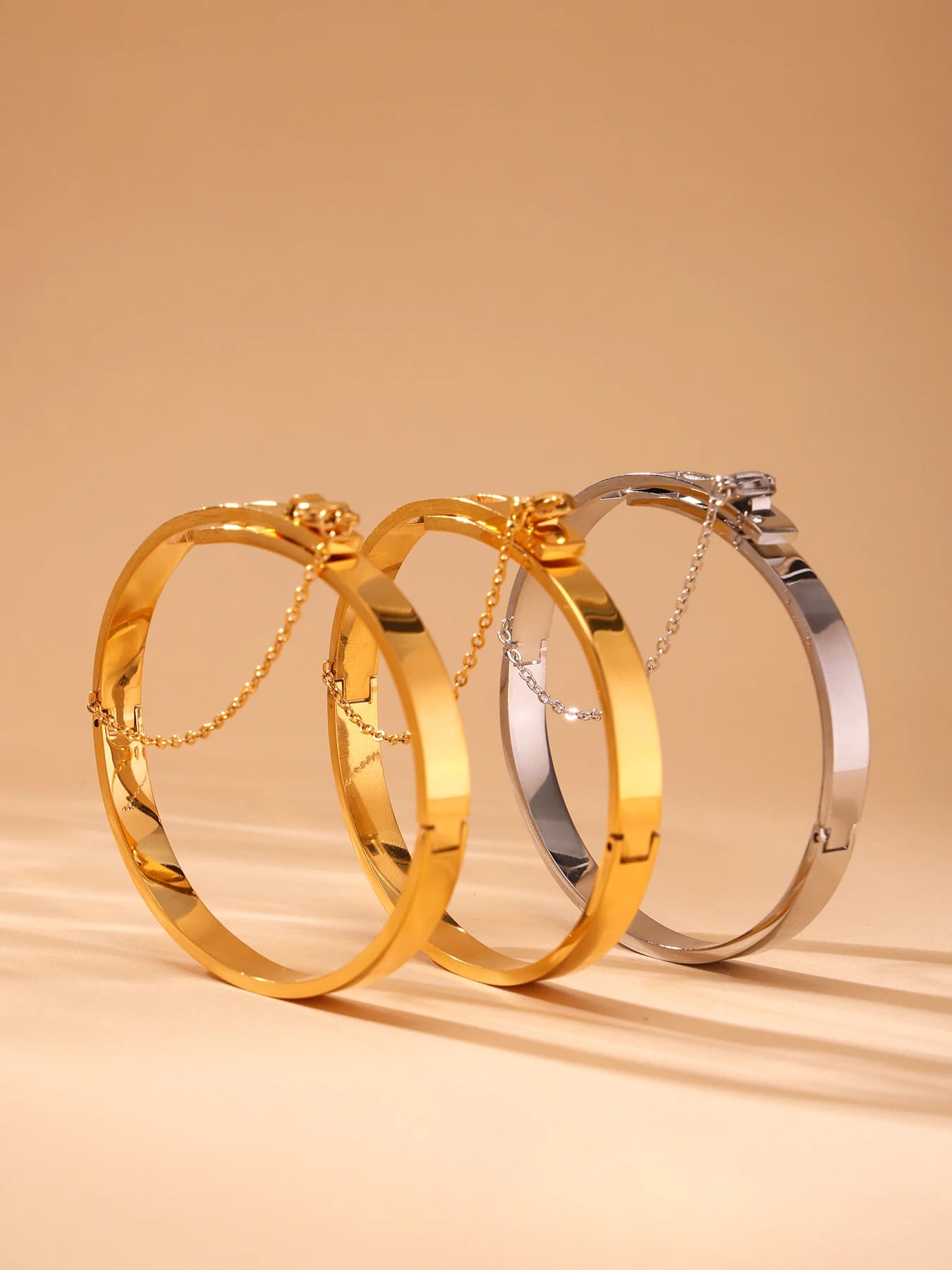 Women's Bangles Bracelets Stainless Steel Gold Plated Bracelet For Women Designer Luxury Woman Jewelry Accessories Couple Gift