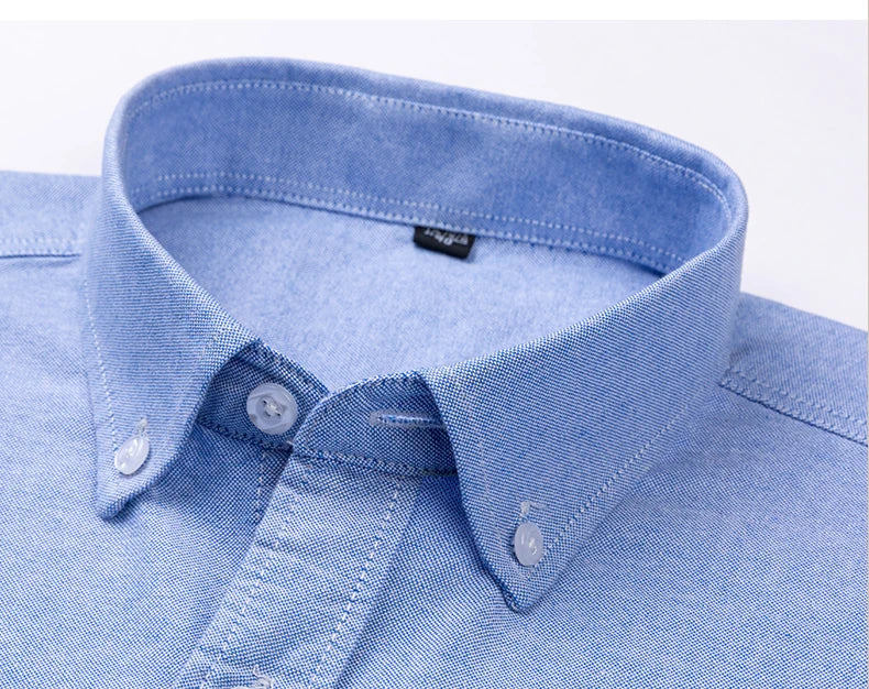 New in shirt 100%cotton plus size long-sleeve shirts for men slim fit formal fashion office shirt hight qulity plaid clothes