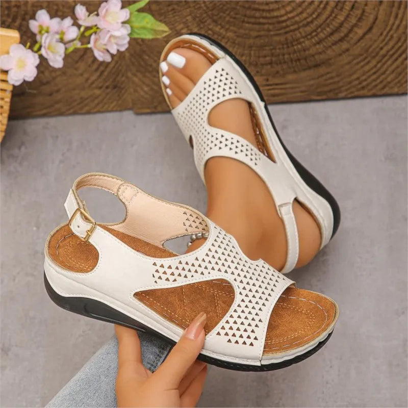 Fashion Women Summer Shoes Sandals Wedge Walking Shoes Retro Women's Sandals Non-Slip Breathable Footwear Women Sandal Female