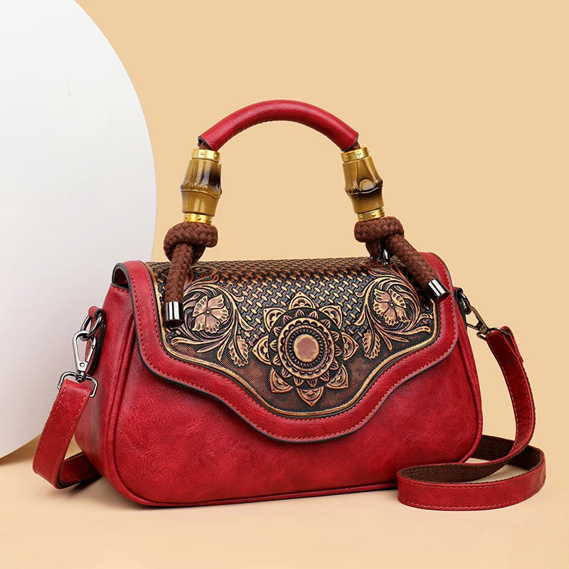 Retro Shoulder Bag Women Handbag High-quality 3D Printed Diagonal Crossbody Classic Office Not Too Big or Too Small Bag Luxury