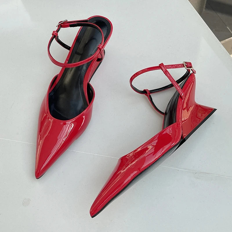 Fashion Wedges Shoes For Women Pointed Toe Female Footwear New 2026 Casual Ladies High Heels Sandals Slingbacks Heel Pumps