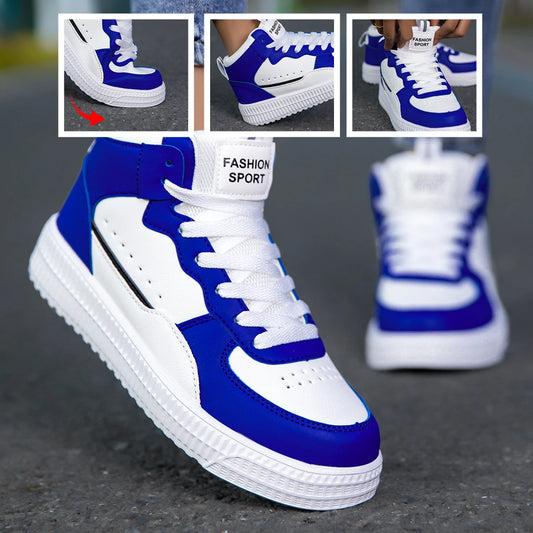 Four Seasons Men's Work Casual Shoes Leather Waterproof White Sports Sneakers Men's Trendy