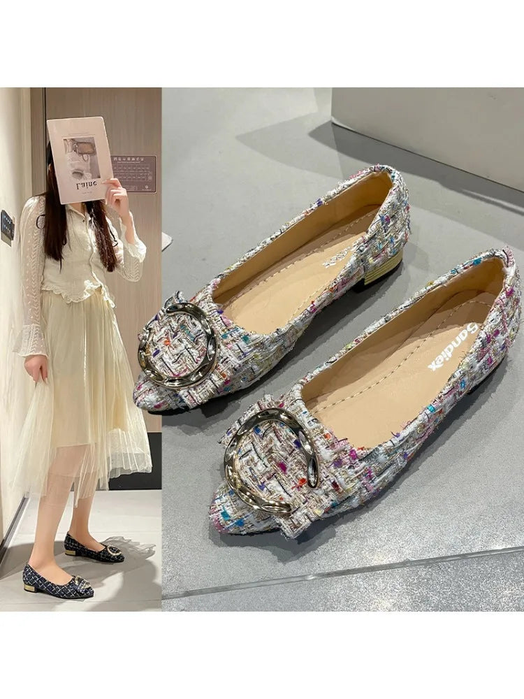 New Women's Shoes Pumps Spring Autumn Casual Women's Fashion Comfortable Pointed Shoes Women's Zapatillas Mujer