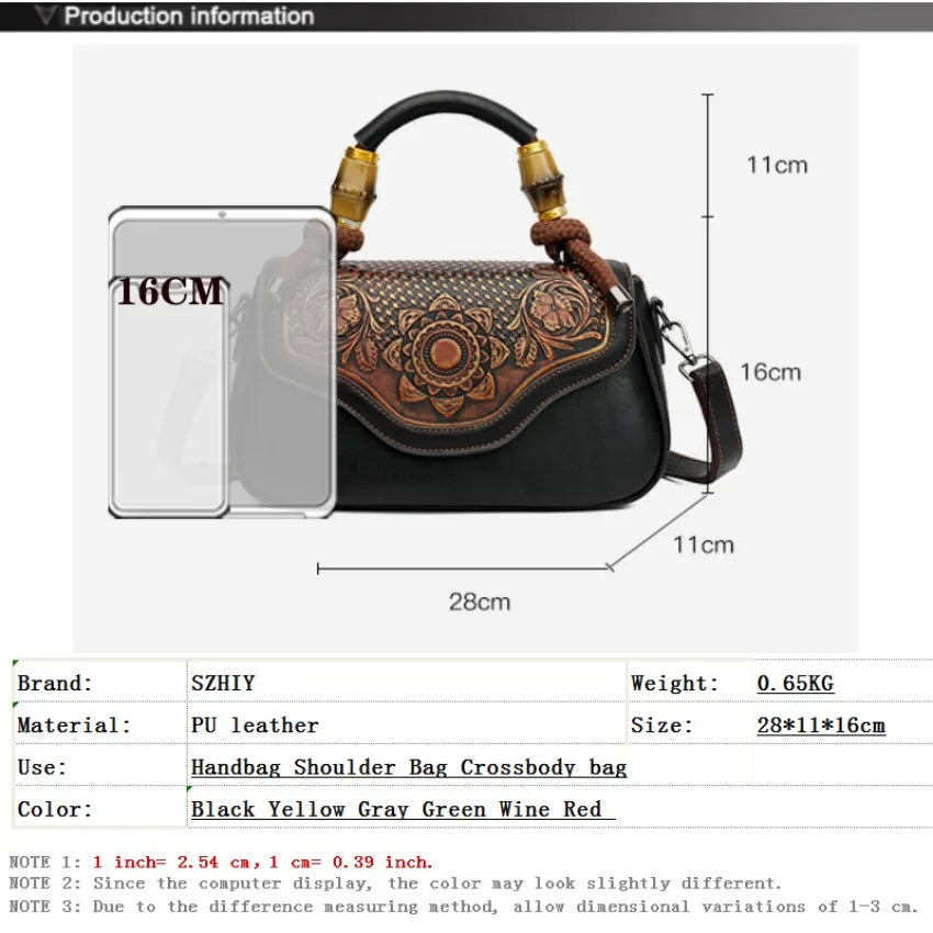 Retro Shoulder Bag Women Handbag High-quality 3D Printed Diagonal Crossbody Classic Office Not Too Big or Too Small Bag Luxury